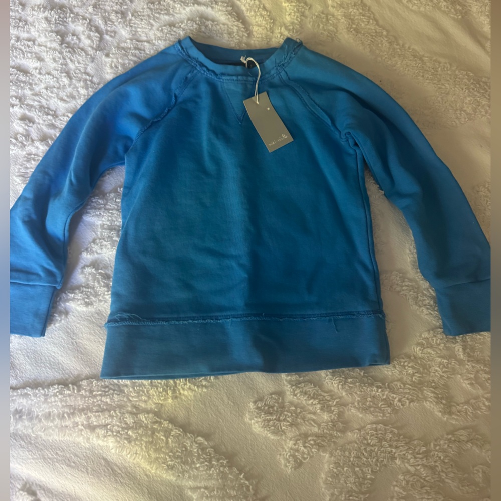 Kids Miki Miette Blue Sweatshirt Round Neck 2T Long Sleeves NWT